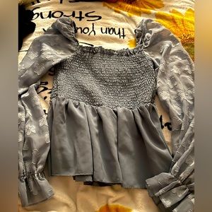 shein flowy dress flower top size large